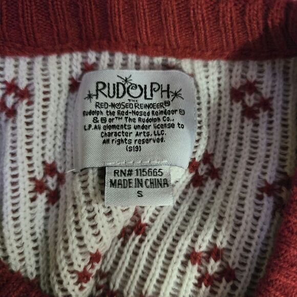 Rudolph the Red-Nosed Reindeer Christmas Sweater Unisex Size Small Holiday - Picture 5 of 7